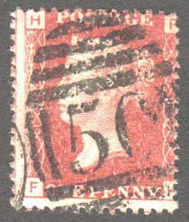 Great Britain Scott 33 Used Plate 195 - FH - Click Image to Close